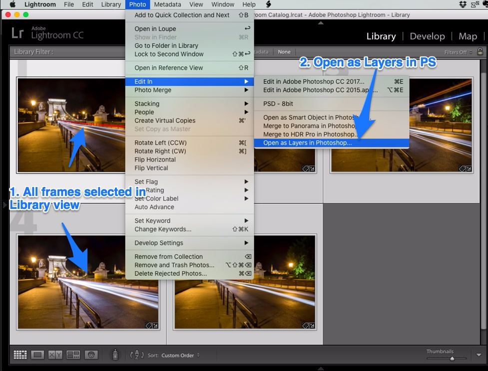 Lightroom open as layers in photoshop
