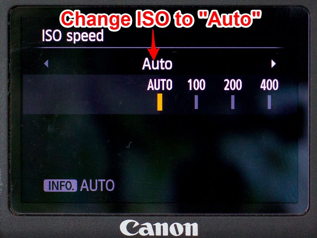 Canon Auto ISO set