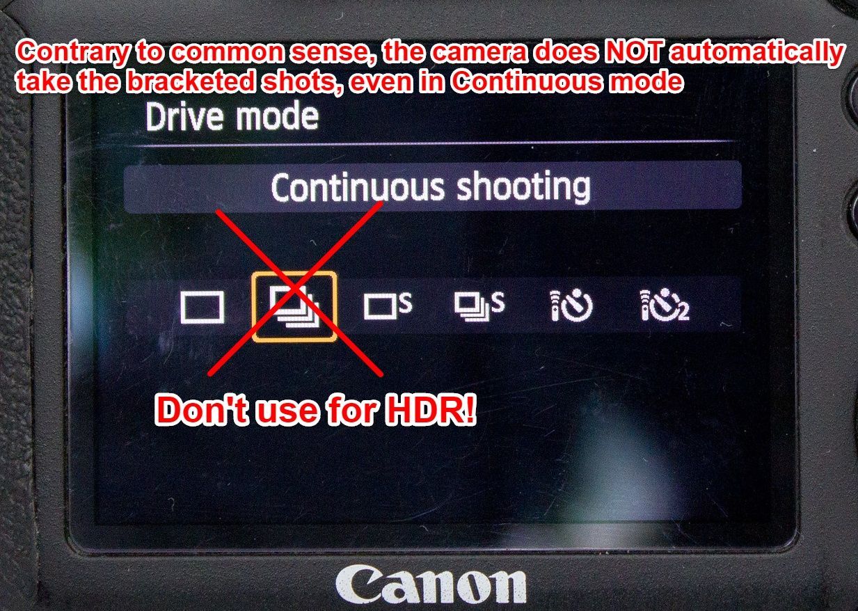 Canon 6D continuous drive