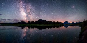 Milky Way reflecting in Snake River