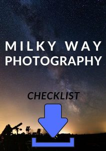 milky way photography checklist M