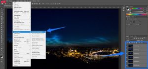 Convert layers to smart object in Photoshop