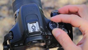 canon 550d in manual mode dial from top