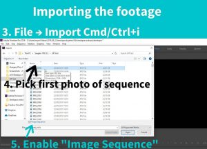 import jpg sequence into premiere pro