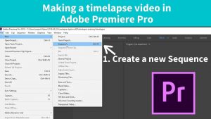 premiere create new sequence