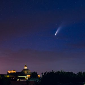 comet NEOWISE over Vác, Hungary
