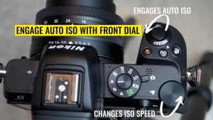 nikon change iso with dials